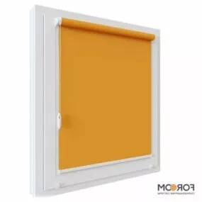 Office Rolled Curtains V1 3d model