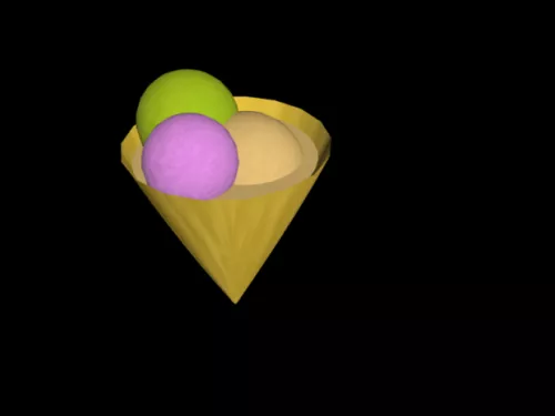 Ice Cream Lowpoly 3d model Ice Cream Lowpoly 3d model