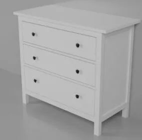 Ikea Hemnes Drawer Cabinet 3d model