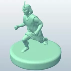 Inca Warrior With Bone Knife Printable 3d model