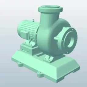 Industrial Inch Dewatering Pump 3d model