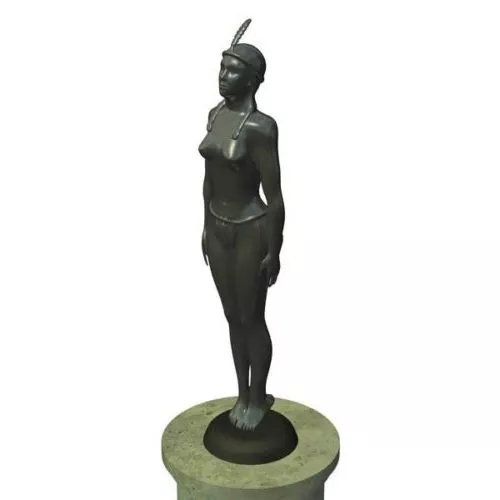 India Catalina Statue 3d model India Catalina Statue 3d model