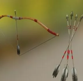 Indian Bow Weapon 3d model