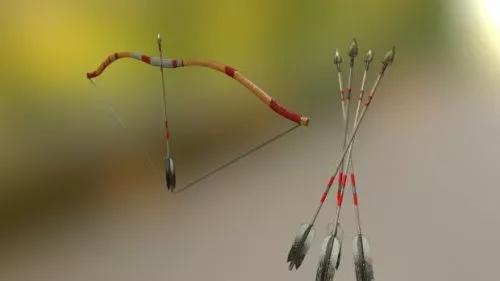 Recurve Bow 3d model