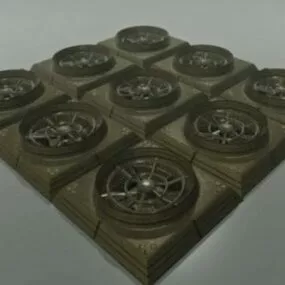 Industrial Fan System 3d model