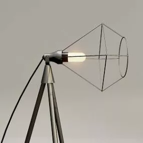 Industrial Style Floor Lamp 3d model