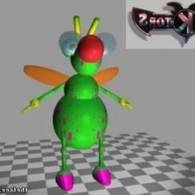 Cartoon Bee Character 3d model