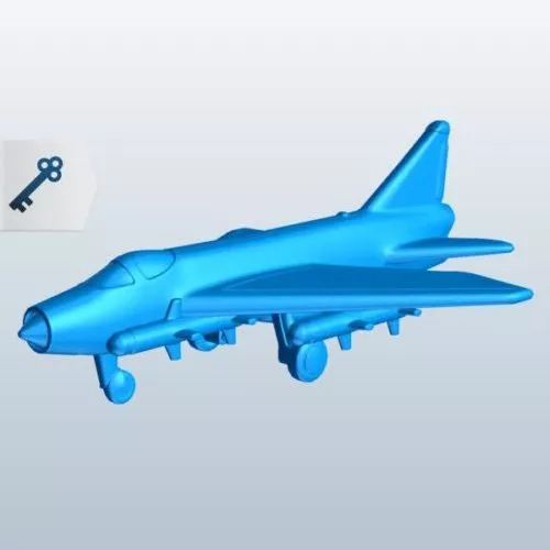 Super Attack Aircraft 3d model