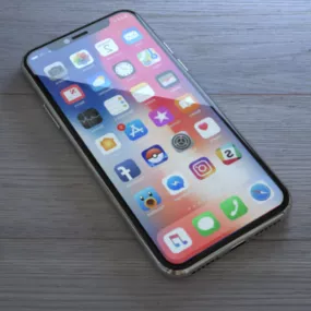 Realistic Iphone X 3d model
