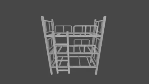 Iron Bed Frame 3d model Iron Bed Frame 3d model