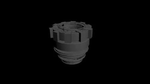 European Column With Arc Wall 3d model