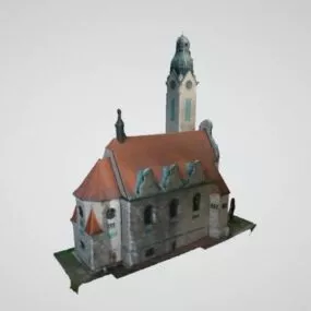 Jablonec Church Building 3d model