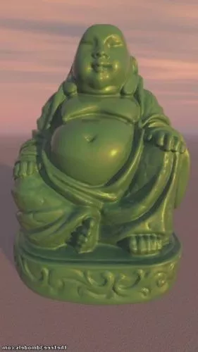 Jade Buddha Statue 3d model Jade Buddha Statue 3d model