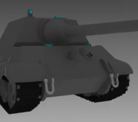 Jagdtiger Lowpoly Tank 3d model