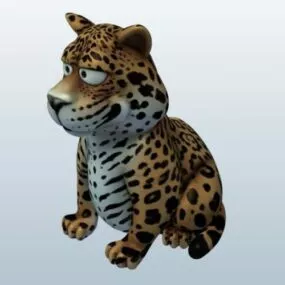 Cartoon Jaguar 3d model