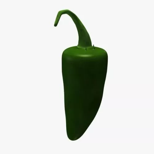 Jalapeno Green Pepper 3d model Jalapeno Green Pepper 3d model