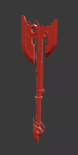 European Ancient Battle Axe 3d model