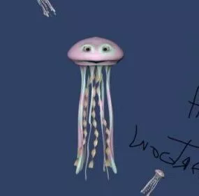 Jellyfish Character 3d model