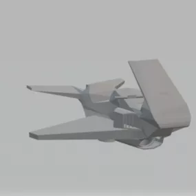 Sci-fi Jet Bike 3d model