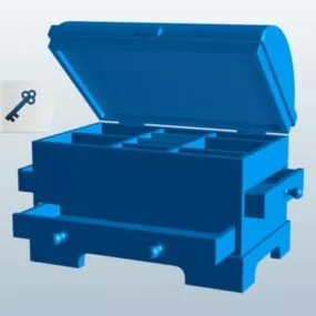 Jewelry Box Wooden Printable 3d model