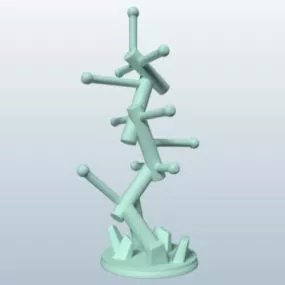 Jewelry Branches Tree Decorative 3d model