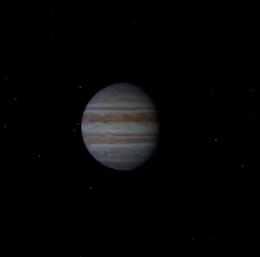 Jupiter Planet With Moons 3d model