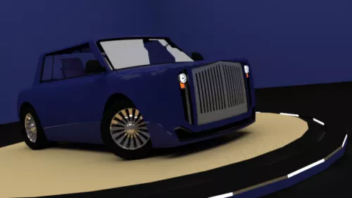 Car Rolls Royce Style 3d model Car Rolls Royce Style 3d model