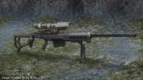 Sniper Rifle Gun Wa2000 3d model