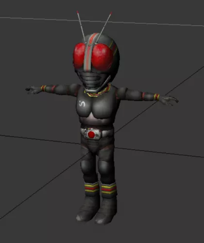 Kamen Rider 3d model Kamen Rider 3d model