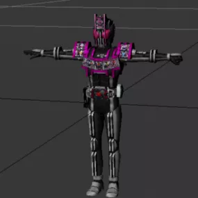 Kamen Rider Robot Character 3d model