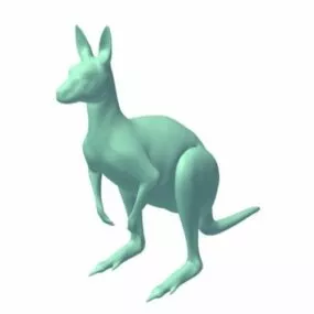 Kangaroo Lowpoly 3d model