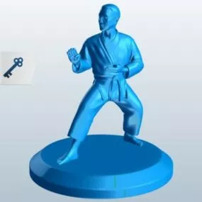 Karate Man Kokutsu Character 3d model