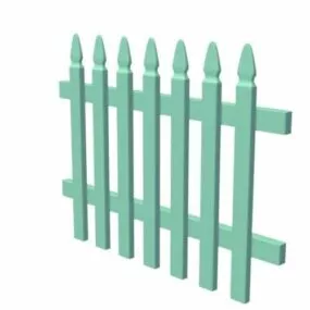Home Wood Fence 3d model