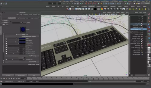 Desktop Gaming Keyboard 3d model