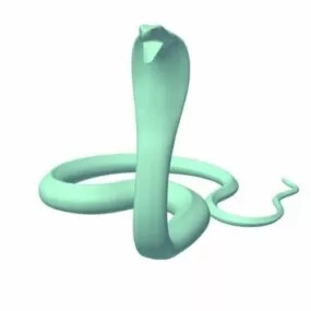 King Cobra Snake Lowpoly 3d model