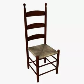 Kitchen Wood Chair 3d model