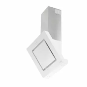 White Color Kitchen Hood Globalo 3d model