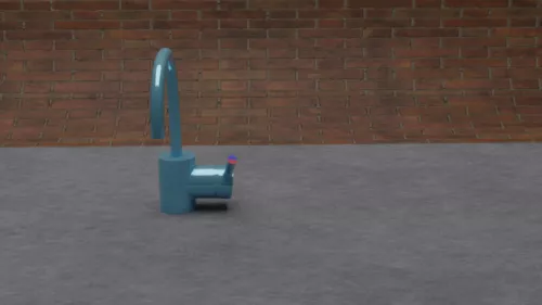 Sanitary Water Tap 3d model