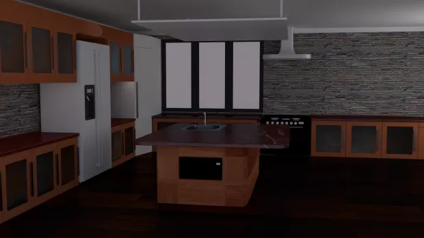 Marble Oven With Stand 3d model