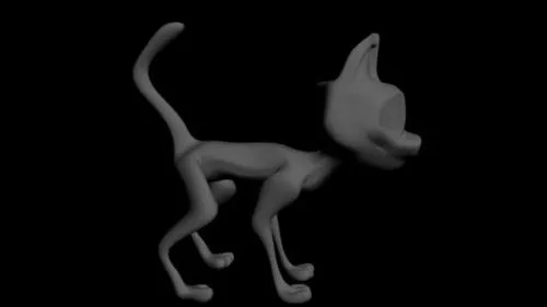 Beautiful Small Orange Cat 3d model
