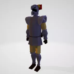 Knight Warrior Lowpoly 3d model