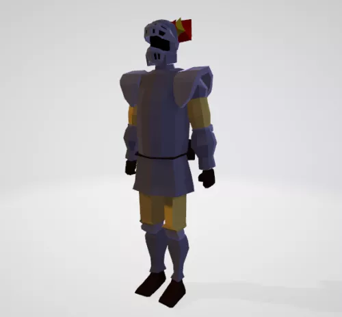 Cartoon Barbarian Warrior 3d model