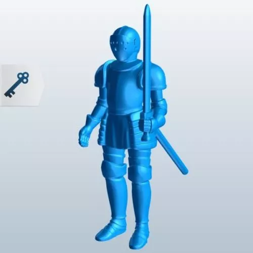 Knight Character Printable 3d model Knight Character Printable 3d model