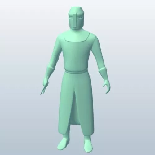 Office Man Speaking Character 3d model