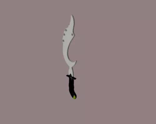 Antique Halberd Sword Weapon 3d model