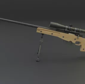 Beauty Sniper Gun 3d model