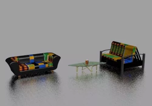 Colorful Leather Furniture 3d model Colorful Leather Furniture 3d model