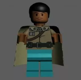 Lego General Lando Character 3d model