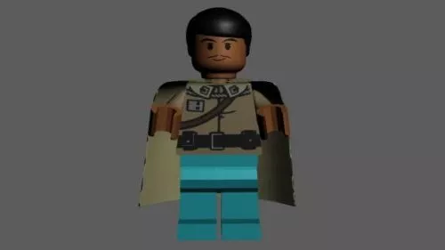 Lego General Lando Character 3d model Lego General Lando Character 3d model