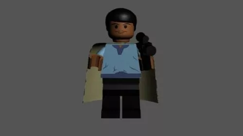 Lego Lando Character 3d model Lego Lando Character 3d model